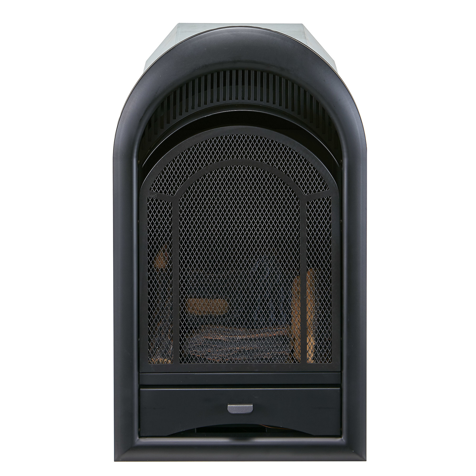 Bluegrass Living, Ventless Gas Fireplace Insert Arched Door, 15